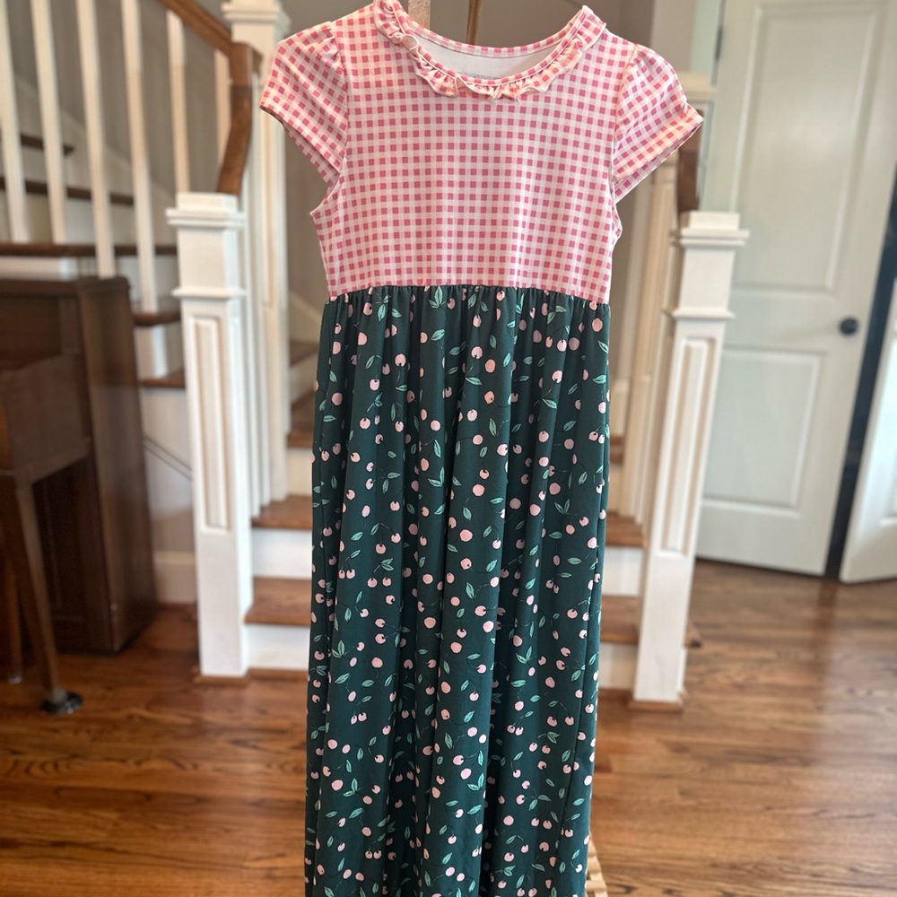 SweetHoney Pink and Green full length nightgown size 12